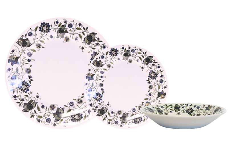 Hidden World Indian Silk 12pc Dinnerware Set