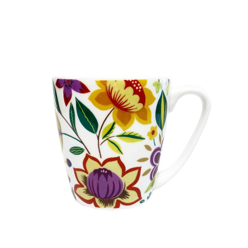 Hippie Florals Abstract Pink Acorn Mug