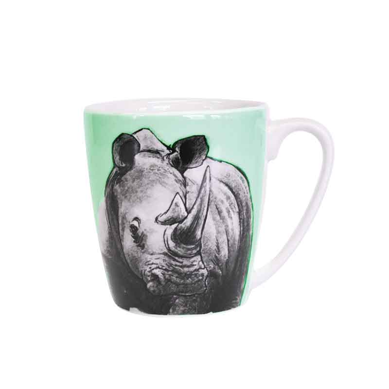 The Kingdom Rhino Acorn Mug