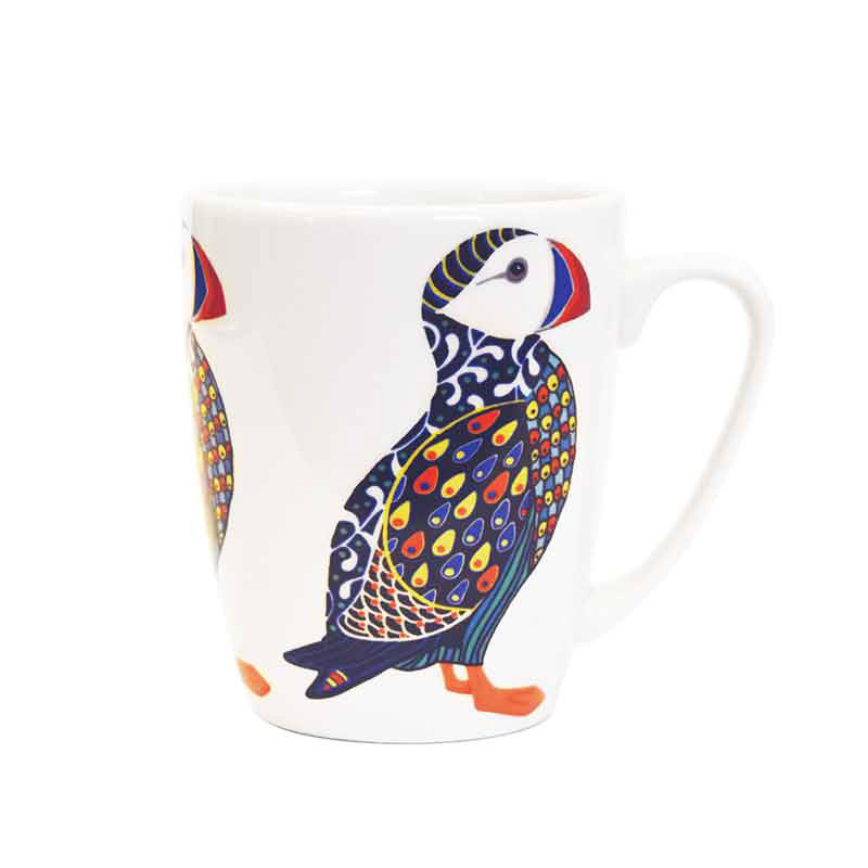 Paradise Birds Puffin Oak Mug