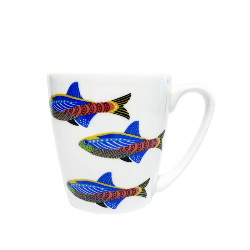 Paradise Fish Yellow Striped Tetra Acorn Mug