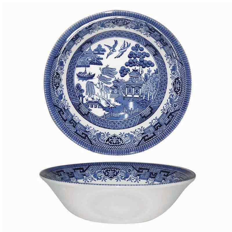 Blue Willow 22cm Scollop Bowl