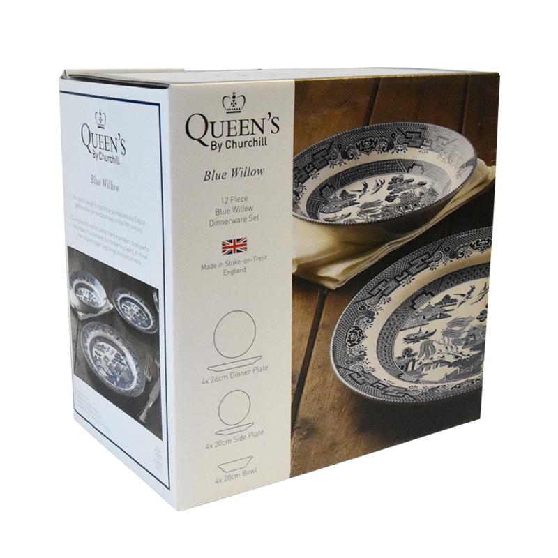 Churchill blue willow dinner set outlet