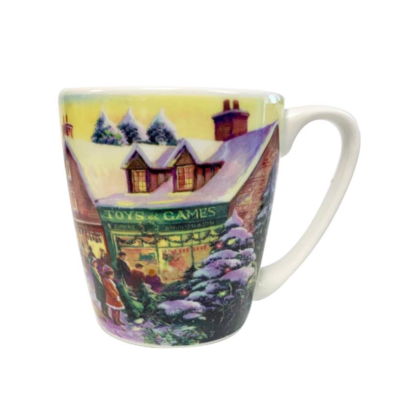 Christmas Traditional Scene Acorn Mug